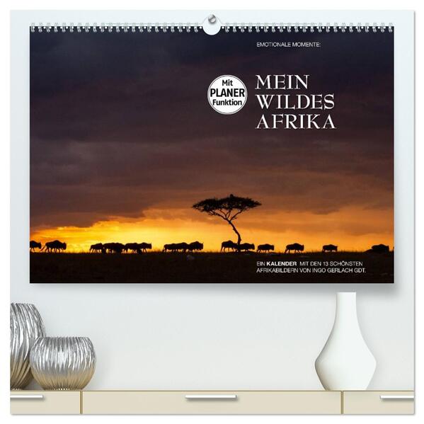 Emotionale Momente: Mein wildes Afrika (hochwertiger Premium Wandkalender 2026 DIN A2 quer) Kunstdruck in Hochglanz