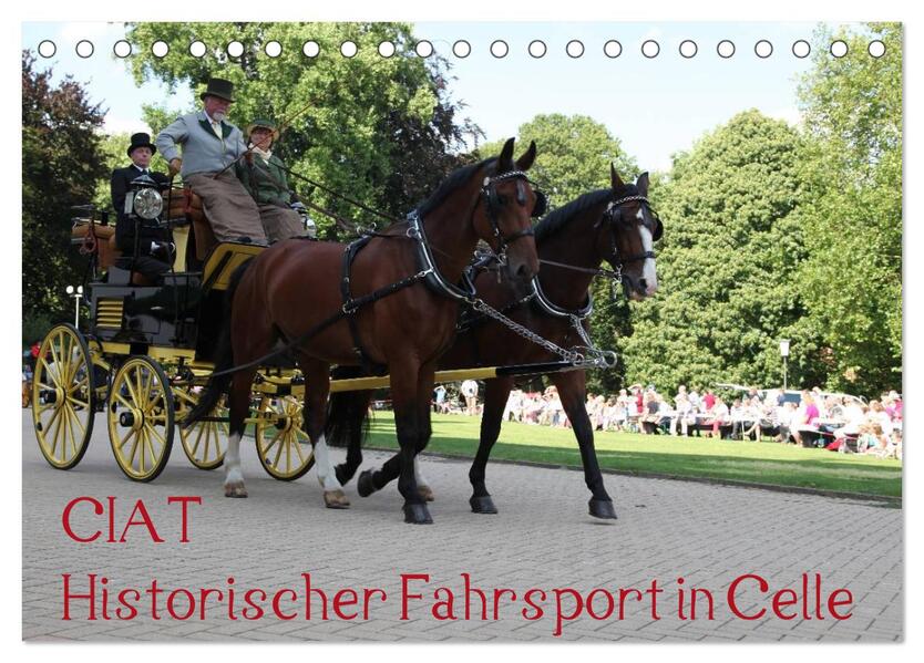 CIAT - Historischer Fahrsport in Celle (Tischkalender 2026 DIN A5 quer) CALVENDO Monatskalender