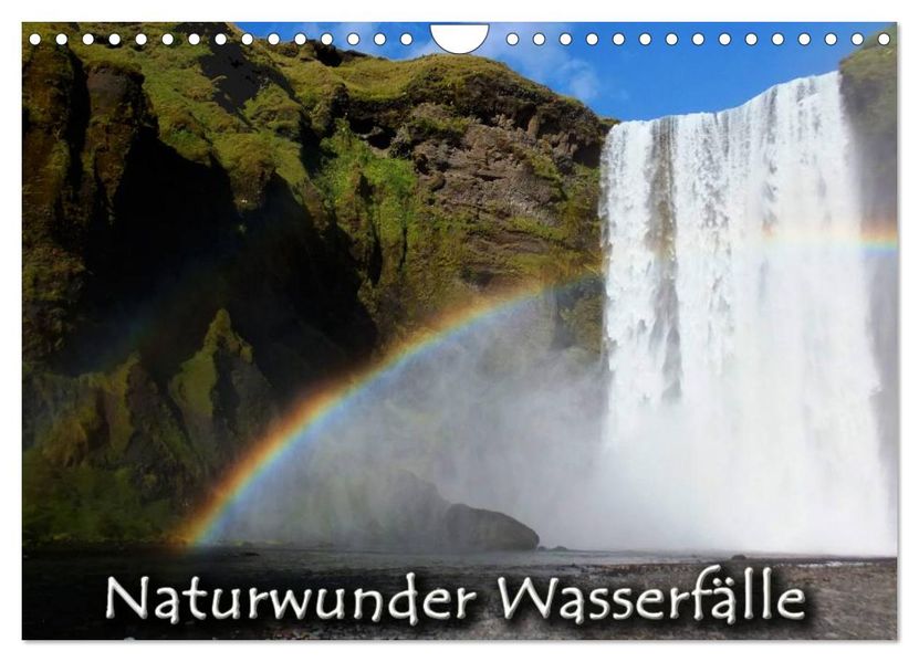 Naturwunder Wasserfälle (Wandkalender 2026 DIN A4 quer) CALVENDO Monatskalender