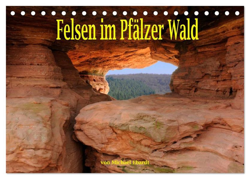 Felsen im Pfälzer Wald (Tischkalender 2026 DIN A5 quer) CALVENDO Monatskalender