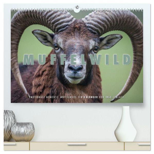 Emotionale Momente: Muffelwild. (hochwertiger Premium Wandkalender 2026 DIN A2 quer) Kunstdruck in Hochglanz