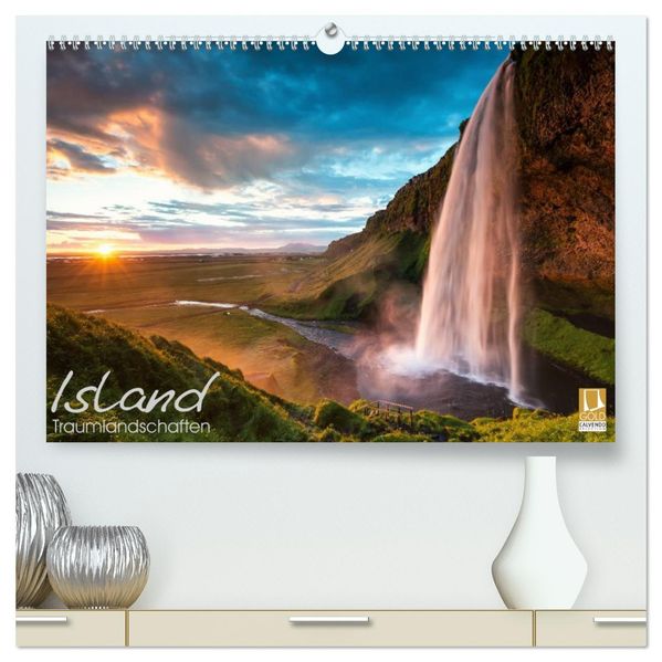 ISLAND - Traumlandschaften (hochwertiger Premium Wandkalender 2026 DIN A2 quer) Kunstdruck in Hochglanz