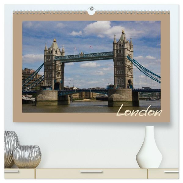 London (hochwertiger Premium Wandkalender 2026 DIN A2 quer) Kunstdruck in Hochglanz