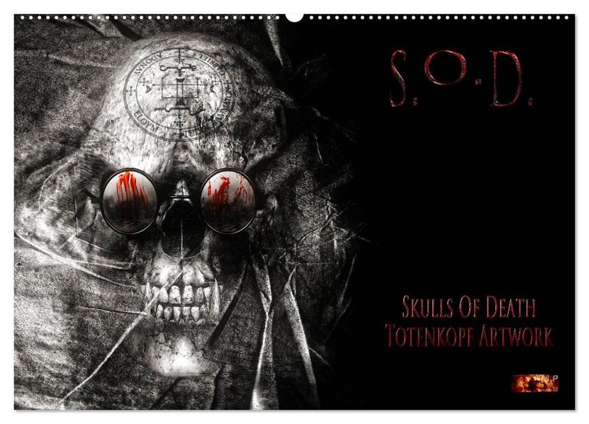 S.O.D. - Skulls Of Death Vol. II - Totenkopf Artworks (Wandkalender 2026 DIN A2 quer) CALVENDO Monatskalender