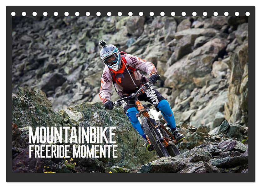 Mountainbike Freeride Momente (Tischkalender 2026 DIN A5 quer) CALVENDO Monatskalender