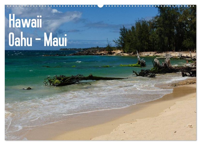 Hawaii - Oahu - Maui (Wandkalender 2026 DIN A2 quer) CALVENDO Monatskalender