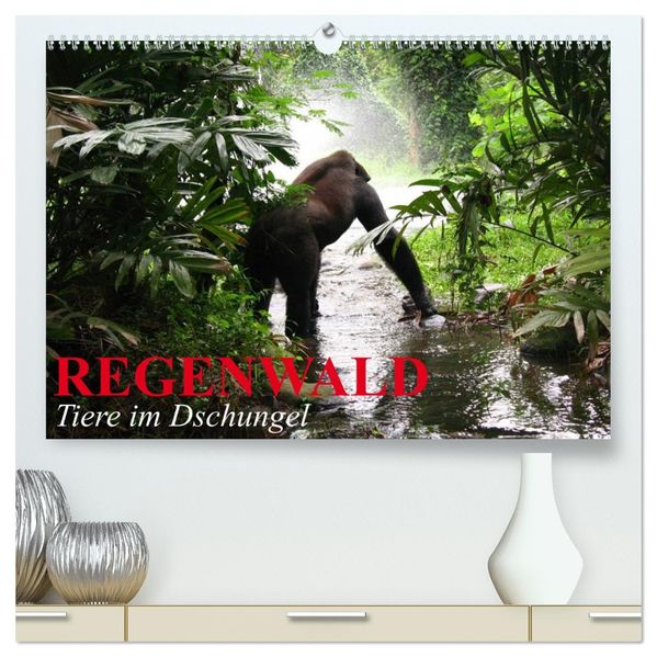 Regenwald Tiere im Dschungel (hochwertiger Premium Wandkalender 2026 DIN A2 quer) Kunstdruck in Hochglanz