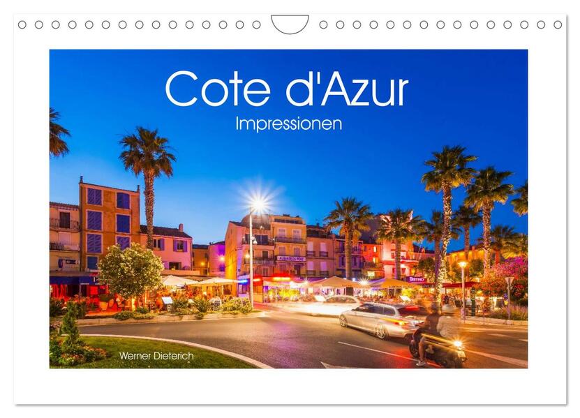 COTE D'AZUR Impressionen (Wandkalender 2026 DIN A4 quer) CALVENDO Monatskalender
