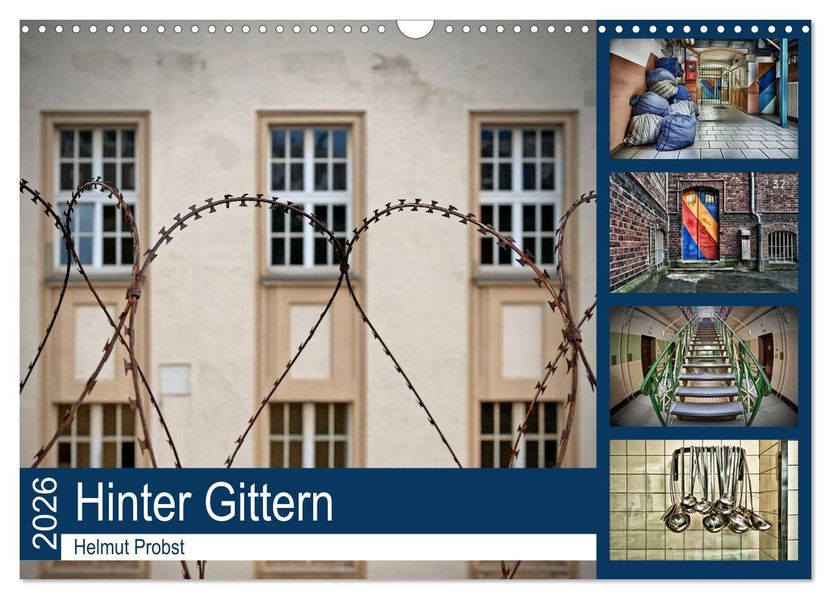 Hinter Gittern (Wandkalender 2026 DIN A3 quer) CALVENDO Monatskalender