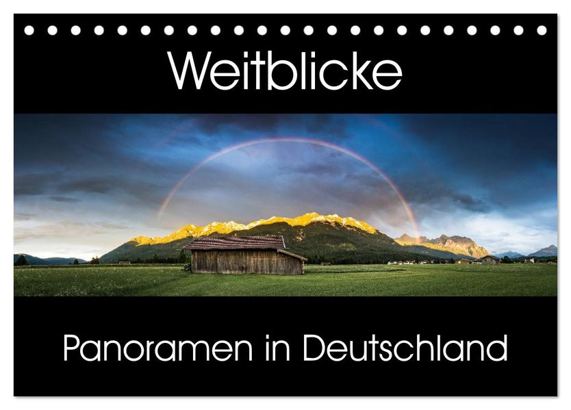 Weitblicke - Panoramen (Tischkalender 2026 DIN A5 quer) CALVENDO Monatskalender