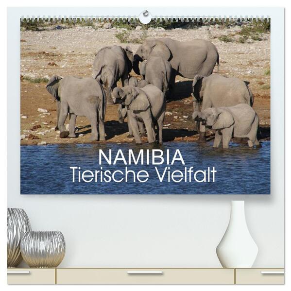 Namibia - Tierische Vielfalt (hochwertiger Premium Wandkalender 2026 DIN A2 quer) Kunstdruck in Hochglanz