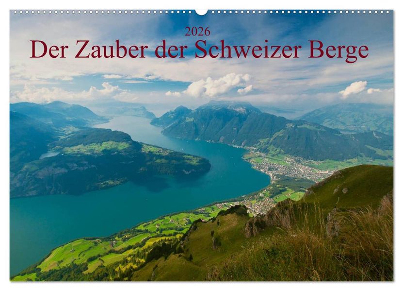 Der Zauber der Schweizer Berge (Wandkalender 2026 DIN A2 quer) CALVENDO Monatskalender