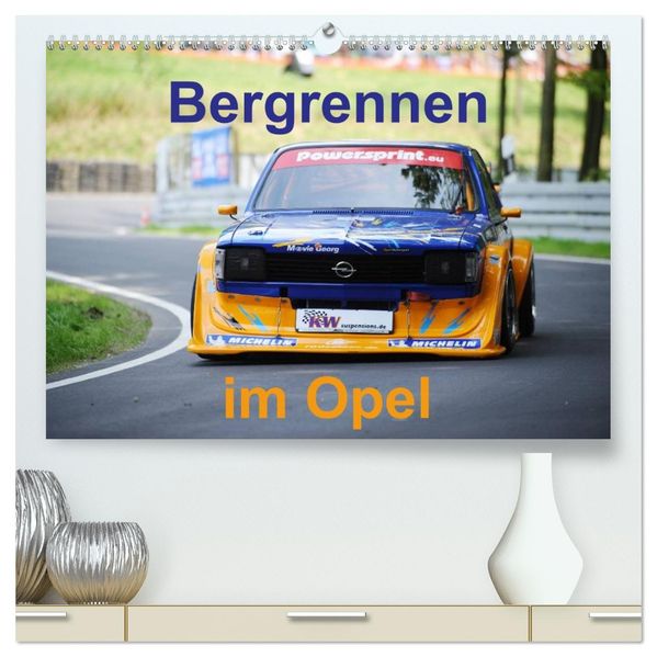 Bergrennen im Opel (hochwertiger Premium Wandkalender 2026 DIN A2 quer) Kunstdruck in Hochglanz