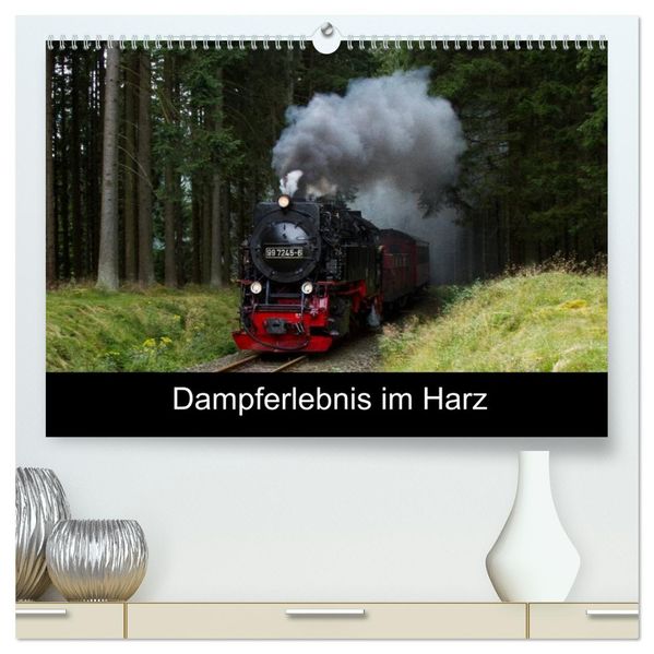 Dampferlebnis im Harz (hochwertiger Premium Wandkalender 2026 DIN A2 quer) Kunstdruck in Hochglanz