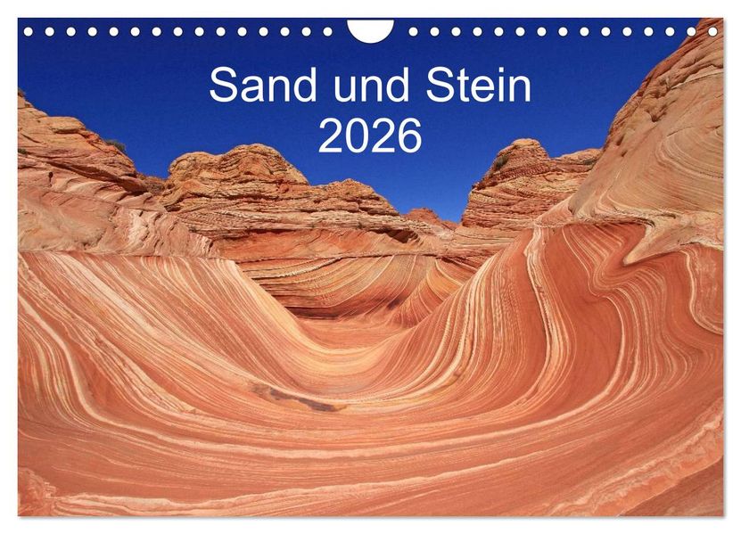 Sand und Stein 2026 (Wandkalender 2026 DIN A4 quer) CALVENDO Monatskalender