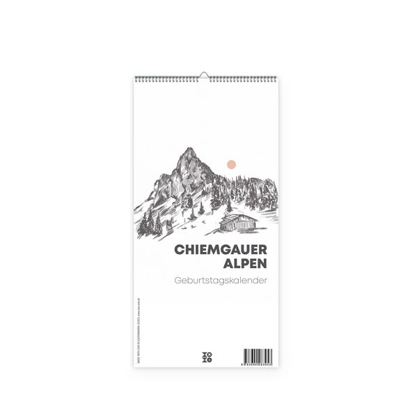Kleiner Geburtstagskalender 'Chiemgauer Alpen' ohne Jahreszahl