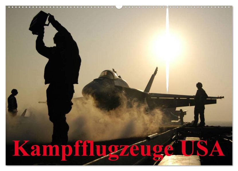 Kampfflugzeuge USA (Wandkalender 2026 DIN A2 quer) CALVENDO Monatskalender