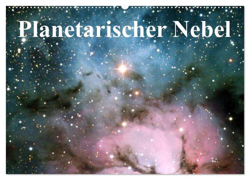 Planetarischer Nebel (Wandkalender 2026 DIN A2 quer) CALVENDO Monatskalender