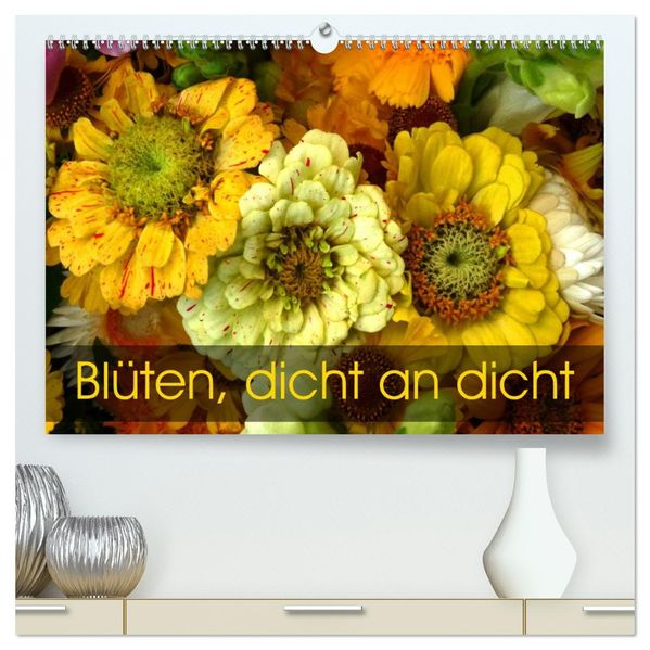Blüten dicht an dicht (hochwertiger Premium Wandkalender 2026 DIN A2 quer) Kunstdruck in Hochglanz