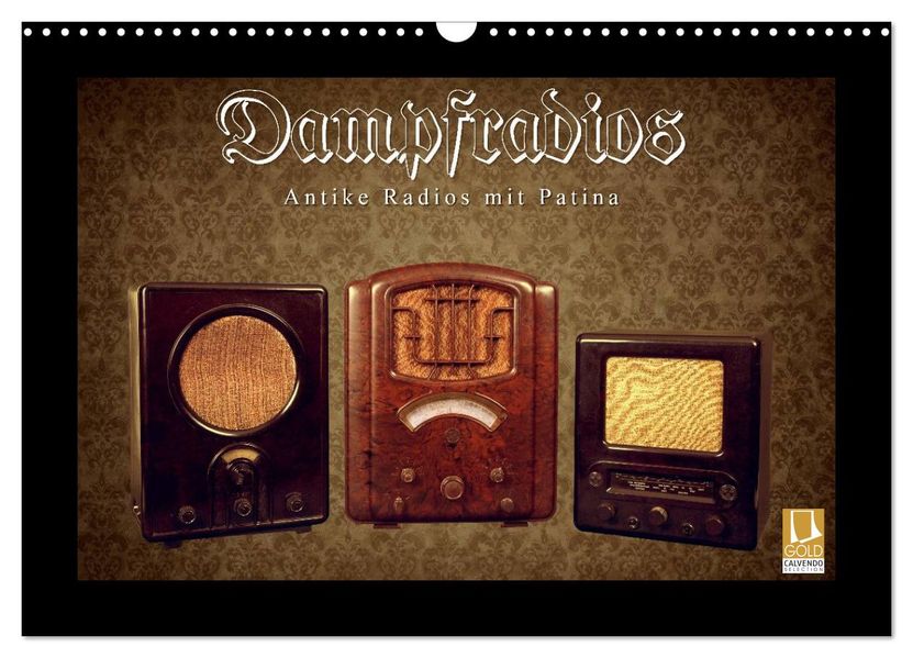 Dampfradios - Antike Radios mit Patina (Wandkalender 2026 DIN A3 quer) CALVENDO Monatskalender