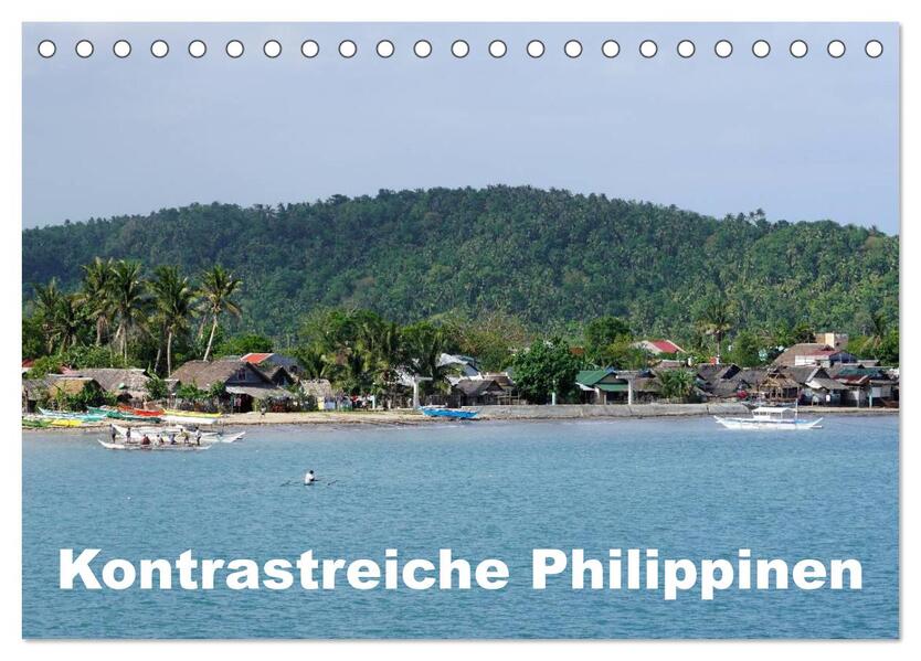 Kontrastreiche Philippinen (Tischkalender 2026 DIN A5 quer) CALVENDO Monatskalender