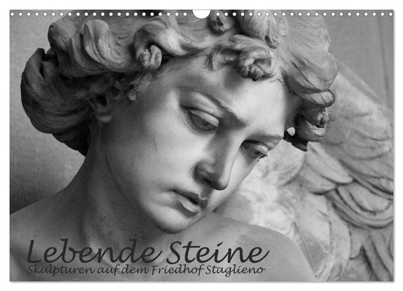 Lebende Steine - Skulpturen auf dem Friedhof Staglieno (Wandkalender 2026 DIN A3 quer) CALVENDO Monatskalender