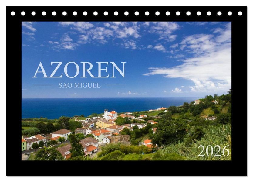 Azoren - São Miguel (Tischkalender 2026 DIN A5 quer) CALVENDO Monatskalender