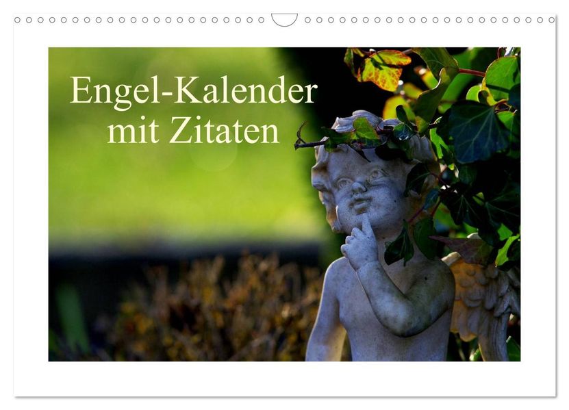 Engel-Kalender mit Zitaten (Wandkalender 2026 DIN A3 quer) CALVENDO Monatskalender