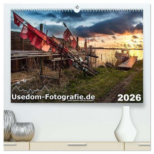 Usedom-Fotografie.de (hochwertiger Premium Wandkalender 2026 DIN A2 quer) Kunstdruck in Hochglanz