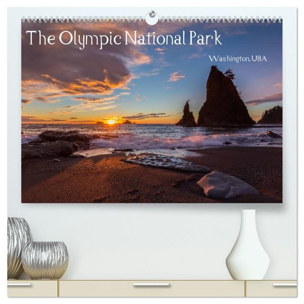 The Olympic National Park - Washington USA (hochwertiger Premium Wandkalender 2026 DIN A2 quer) Kunstdruck in Hochglanz