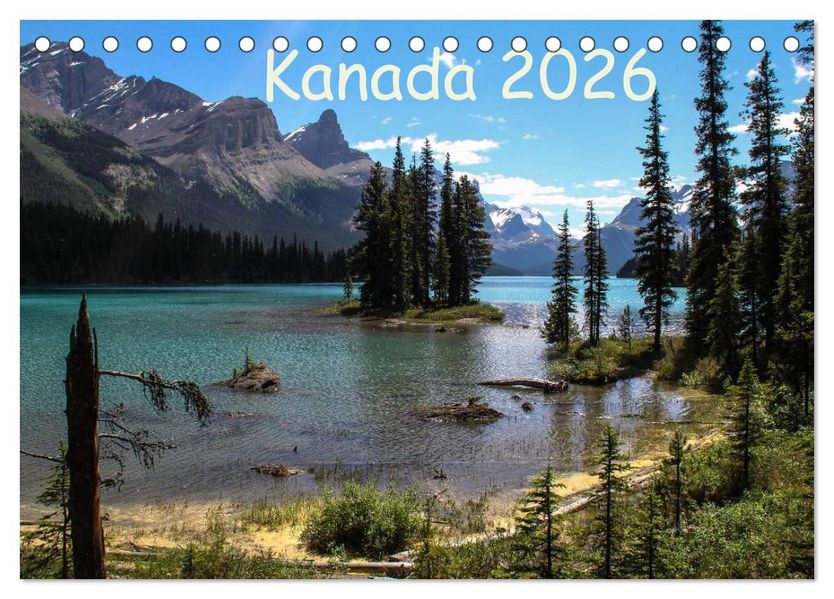 Kanada 2026 (Tischkalender 2026 DIN A5 quer) CALVENDO Monatskalender