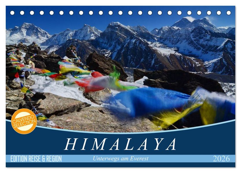 Himalaya (Tischkalender 2026 DIN A5 quer) CALVENDO Monatskalender