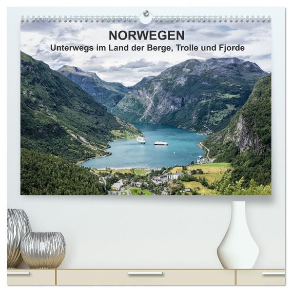Norwegen - Unterwegs im Land der Berge Trolle und Fjorde (hochwertiger Premium Wandkalender 2026 DIN A2 quer) Kunstdruck in Hochglanz
