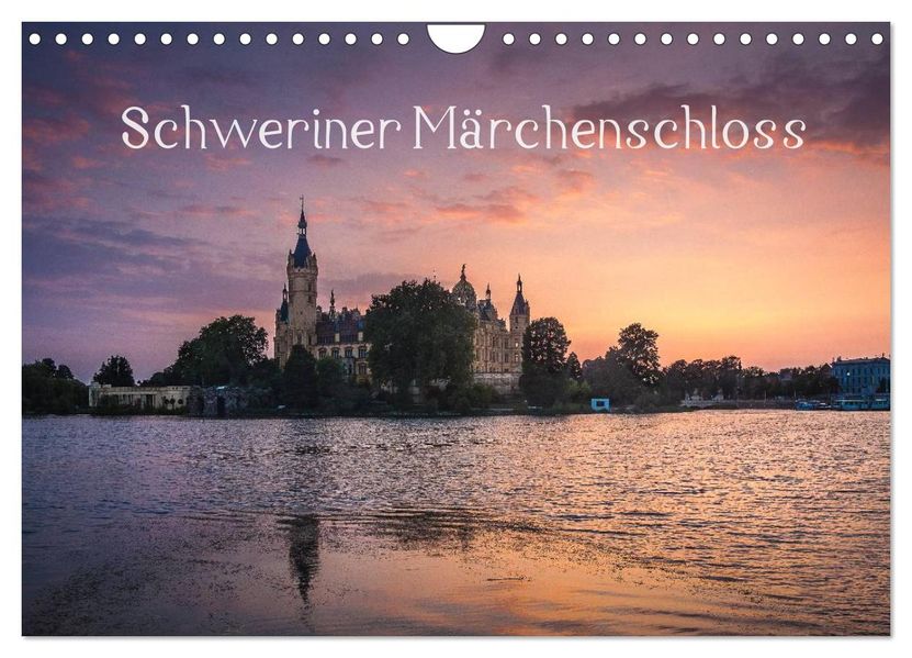 Schweriner Märchenschloss (Wandkalender 2026 DIN A4 quer) CALVENDO Monatskalender