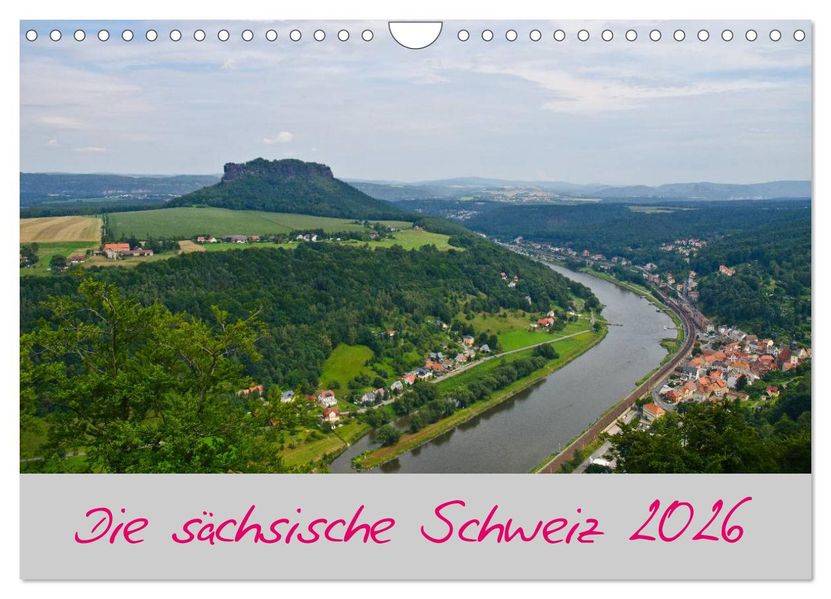 Die sächsische Schweiz 2026 (Wandkalender 2026 DIN A4 quer) CALVENDO Monatskalender