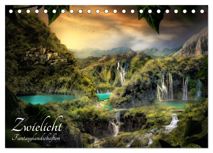 Zwielicht - Fantasylandschaften (Tischkalender 2026 DIN A5 quer) CALVENDO Monatskalender