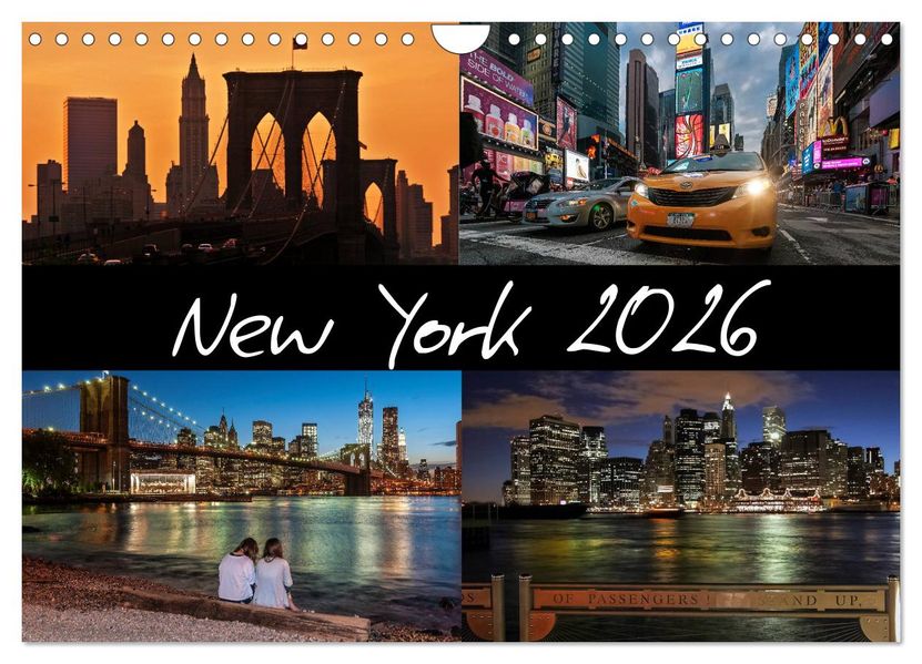 New York (Wandkalender 2026 DIN A4 quer) CALVENDO Monatskalender