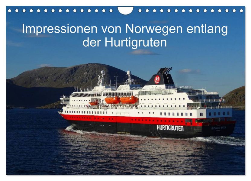 Impressionen von Norwegen entlang der Hurtigruten (Wandkalender 2026 DIN A4 quer) CALVENDO Monatskalender