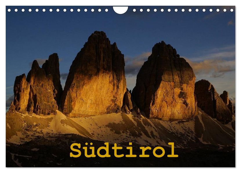 Südtirol im Jahreslauf (Wandkalender 2026 DIN A4 quer) CALVENDO Monatskalender