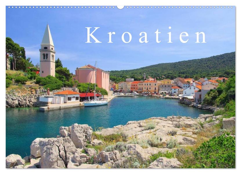 Kroatien (Wandkalender 2026 DIN A2 quer) CALVENDO Monatskalender