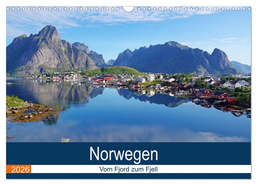 Norwegen 2026 - vom Fjord zum Fjell (Wandkalender 2026 DIN A3 quer) CALVENDO Monatskalender