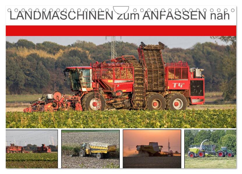 Landmaschinen zum Anfassen nah (Wandkalender 2026 DIN A4 quer) CALVENDO Monatskalender