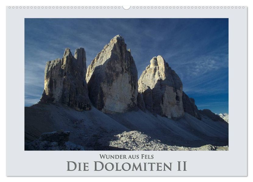 Wunder aus Fels - Die Dolomiten II (Wandkalender 2026 DIN A2 quer) CALVENDO Monatskalender