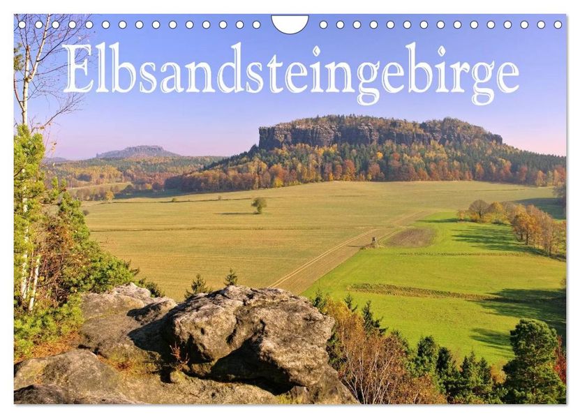 Elbsandsteingebirge (Wandkalender 2026 DIN A4 quer) CALVENDO Monatskalender