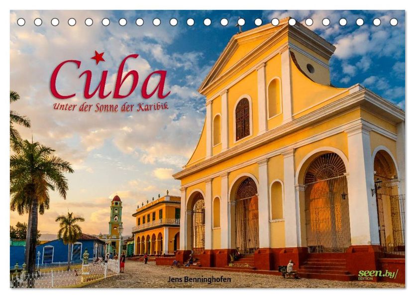 Cuba - Unter der Sonne der Karibik (Tischkalender 2026 DIN A5 quer) CALVENDO Monatskalender