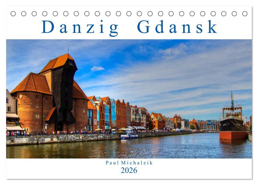 Danzig Gdansk (Tischkalender 2026 DIN A5 quer) CALVENDO Monatskalender