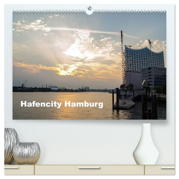 Hafencity Hamburg - die Perspektive (hochwertiger Premium Wandkalender 2026 DIN A2 quer) Kunstdruck in Hochglanz