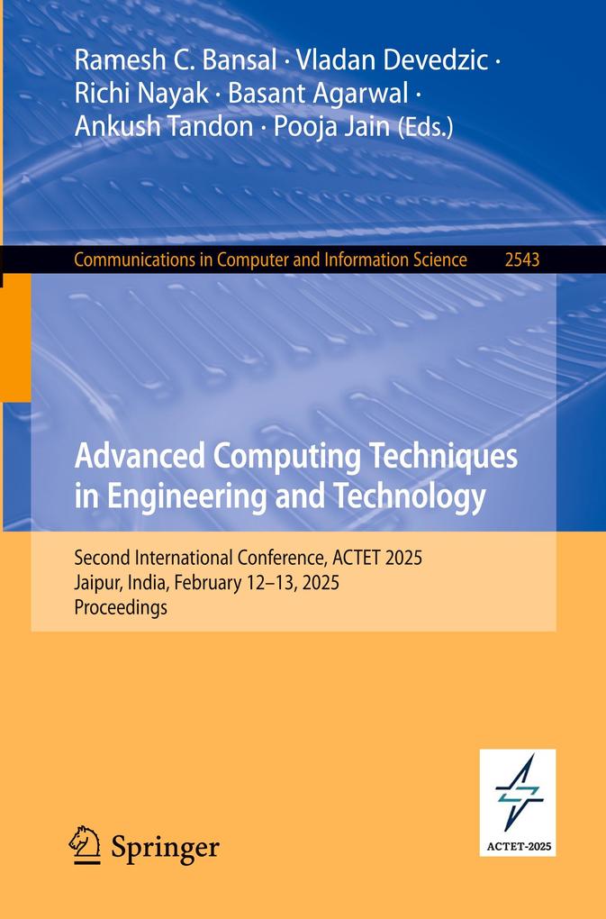 Advanced Computing Techniques in Engineering and Technology