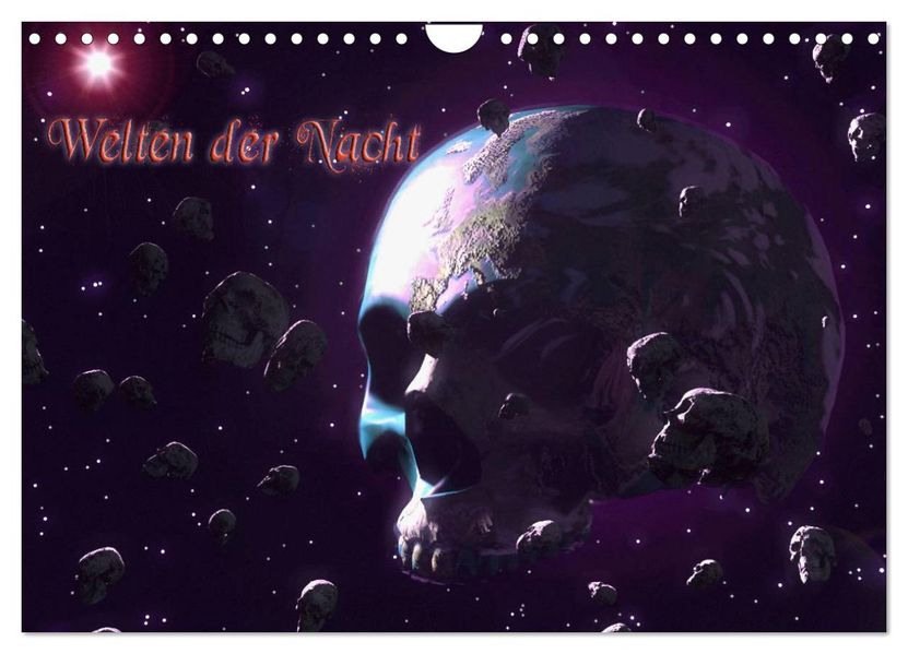 Welten der Nacht - Gothic und Dark Art (Wandkalender 2026 DIN A4 quer) CALVENDO Monatskalender