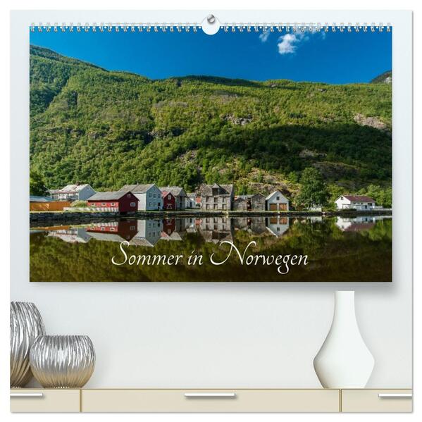 Sommer in Norwegen (hochwertiger Premium Wandkalender 2026 DIN A2 quer) Kunstdruck in Hochglanz